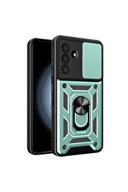 Evi̇mdeyokyok Samsung Galaxy A37 5G Pars Lens Yüzüklü Si̇li̇kon - Yeşi̇l