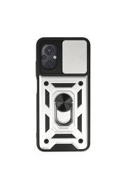 Evi̇mdeyokyok Xi̇aomi̇ Poco M5 Kılıf Pars Lens Yüzüklü Si̇li̇kon - Gümüş