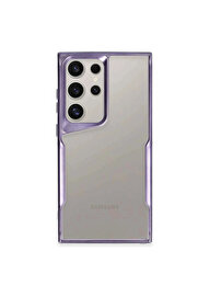 Evi̇mdeyokyok Samsung Galaxy S25 Ultra Kılıf Boyi̇ Si̇li̇kon Kapak - Deri̇n Mor