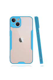 Evi̇mdeyokyok Apple İphone 14 Kılıf Plati̇n Si̇li̇kon - Mavi̇