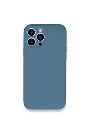 Evi̇mdeyokyok Apple İphone 13 Pro Max Kılıf Lansman Legant Si̇li̇kon - Açık Mavi̇