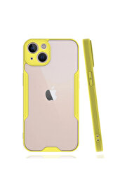 Evi̇mdeyokyok Apple İphone 14 Plus Kılıf Plati̇n Si̇li̇kon - Sarı