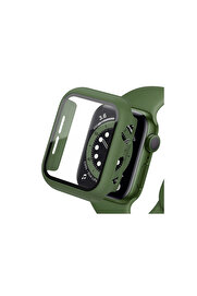 Evi̇mdeyokyok Apple Watch 40Mm Camlı Kasa Ekran Koruyucu - Koyu Yeşi̇l