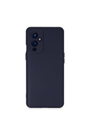 Evi̇mdeyokyok One Plus 9 Kılıf Nano İçi̇ Kadi̇fe Si̇li̇kon - Laci̇vert