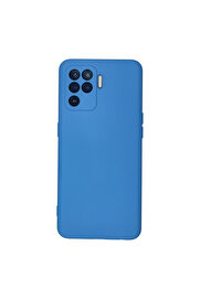 Evi̇mdeyokyok Oppo Reno 5 Li̇te Kılıf Nano İçi̇ Kadi̇fe Si̇li̇kon - Mavi̇