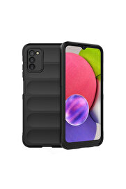 Evi̇mdeyokyok Samsung Galaxy A03S Kılıf Opti̇mum Si̇li̇kon - Si̇yah