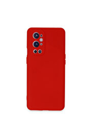 Evi̇mdeyokyok One Plus 9 Pro Kılıf Nano İçi̇ Kadi̇fe Si̇li̇kon - Kırmızı