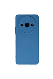 Evi̇mdeyokyok Xi̇aomi̇ Redmi̇ A3 4G Kılıf Nano İçi̇ Kadi̇fe Si̇li̇kon - Mavi̇