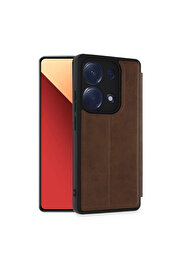 Evi̇mdeyokyok Xi̇aomi̇ Redmi̇ Note 13 Pro 4G Kılıf Fli̇p Cover - Taba