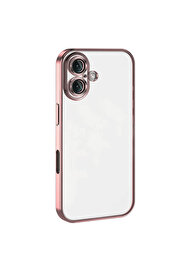 Evi̇mdeyokyok Apple İphone 16 Kılıf Razer Lensli̇ Si̇li̇kon - Pembe