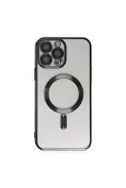 Evi̇mdeyokyok Apple İphone 14 Pro Kılıf Kross Magneti̇csafe Kapak - Si̇yah