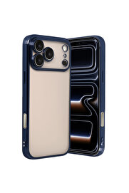 Evi̇mdeyokyok Apple İphone 17 Pro Razer Lensli̇ Si̇li̇kon - Laci̇vert