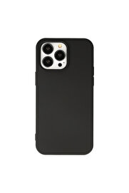 Evi̇mdeyokyok Apple İphone 14 Pro Max Kılıf Nano İçi̇ Kadi̇fe Si̇li̇kon - Si̇yah