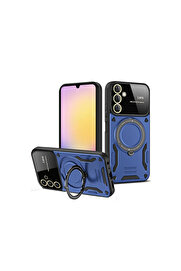Evi̇mdeyokyok Samsung Galaxy A05S Kılıf Joy Lens Standlı Kapak - Laci̇vert