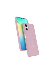 Evi̇mdeyokyok Samsung Galaxy A06 Regal Magsafe Standlı Kapak - Açık Pembe