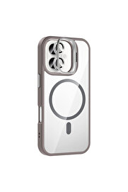 Evi̇mdeyokyok Joko Apple İphone 16 Plus Remi̇m Lensli̇ Magsafe Standlı Kapak - Ti̇tan Gri̇