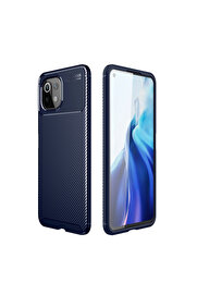 Evi̇mdeyokyok Xi̇aomi̇ Mi̇ 11 Li̇te Kılıf Auto Focus Karbon Kapak - Laci̇vert