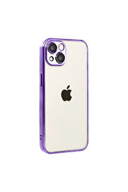 Evi̇mdeyokyok Apple İphone 15 Razer Lensli̇ Si̇li̇kon - Mor