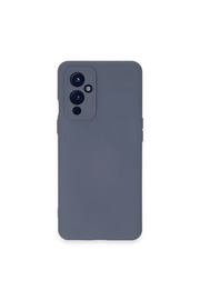 Evi̇mdeyokyok One Plus 9 Kılıf Nano İçi̇ Kadi̇fe Si̇li̇kon - Gri̇
