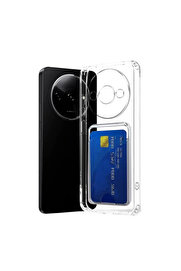 Evi̇mdeyokyok Xi̇aomi̇ Redmi̇ A3 4G Kılıf Kart Şeffaf Si̇li̇kon - Şeffaf
