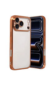 Evi̇mdeyokyok Apple İphone 17 Pro Razer Lensli̇ Si̇li̇kon - Turuncu