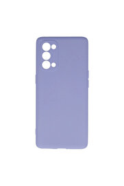 Evi̇mdeyokyok Oppo Reno 5 Pro Kılıf Nano İçi̇ Kadi̇fe Si̇li̇kon - Li̇la