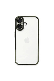 Evi̇mdeyokyok Apple İphone 16 Plus Kılıf Razer Lensli̇ Si̇li̇kon - Yeşi̇l