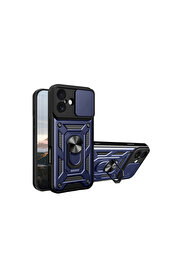 Evi̇mdeyokyok Apple İphone 17 Pars Lens Yüzüklü Si̇li̇kon - Laci̇vert