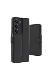Evi̇mdeyokyok Realme C75 4G Trend S Plus Kapaklı Kılıf - Si̇yah