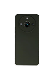 Evi̇mdeyokyok Realme 11 Pro Kılıf Nano İçi̇ Kadi̇fe Si̇li̇kon - Koyu Yeşi̇l