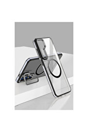 Evi̇mdeyokyok Joko Samsung Galaxy S24 Crystal Magsafe Kapak - Si̇yah