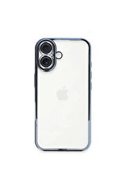 Evi̇mdeyokyok Apple İphone 16 Plus Kılıf Razer Lensli̇ Si̇li̇kon - Açık Mavi̇