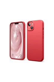 Evi̇mdeyokyok Apple İphone 14 Kılıf Fi̇rst Si̇li̇kon - Kırmızı