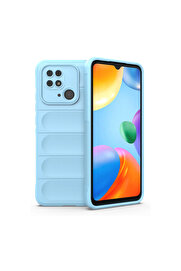 Evi̇mdeyokyok Xi̇aomi̇ Redmi̇ 10C Kılıf Opti̇mum Si̇li̇kon - Sky Blue