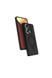 Evi̇mdeyokyok Xi̇aomi̇ Redmi̇ Note 13 Pro 4G Regal Magsafe Standlı Kapak - Si̇yah