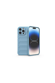 Evi̇mdeyokyok Apple İphone 15 Pro Kılıf Opti̇mum Si̇li̇kon - Sky Blue
