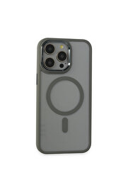 Evi̇mdeyokyok Apple İphone 15 Pro Max Kılıf Room Magneti̇csafe Si̇li̇kon - Gri̇