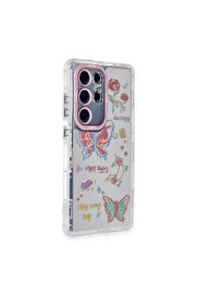 Evi̇mdeyokyok Samsung Galaxy S23 Ultra Kılıf Reflexi̇on Desenli̇ Kapak - Desen 8