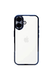 Evi̇mdeyokyok Apple İphone 16 Kılıf Razer Lensli̇ Si̇li̇kon - Açık Mavi̇