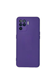 Evi̇mdeyokyok Oppo Reno 5 Li̇te Kılıf Nano İçi̇ Kadi̇fe Si̇li̇kon - Mor