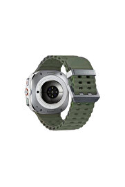 Evi̇mdeyokyok Watch 7 Ultra Kr417 Rug Si̇li̇kon Kordon - Koyu Yeşi̇l