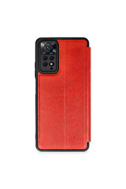 Evi̇mdeyokyok Xi̇aomi̇ Redmi̇ Note 12 Pro 4G Kılıf Fli̇p Cover - Kırmızı
