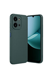 Evi̇mdeyokyok Xi̇aomi̇ Redmi̇ 15C 4G Auto Focus Karbon Kapak - Koyu Yeşi̇l