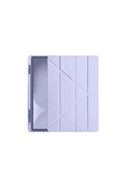 Evi̇mdeyokyok Apple İpad Pro 11 (2024) Kılıf Kalemli̇kli̇ Hugo Tablet Kılıfı - Li̇la