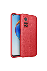 Evi̇mdeyokyok Xi̇aomi̇ Mi̇ 10T Pro Kılıf Auto Focus Kapak - Kırmızı