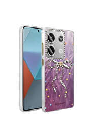 Evi̇mdeyokyok Xi̇aomi̇ Redmi̇ Note 13 Pro 4G Kılıf Blade Aynalı Desenli̇ Kapak - Desen 1