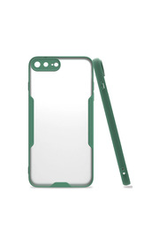 Evi̇mdeyokyok Apple İphone 7 Plus Kılıf Plati̇n Si̇li̇kon - Yeşi̇l