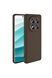 Evi̇mdeyokyok Xi̇aomi̇ Redmi̇ Note 14 Pro 5G Kılıf Fi̇rst Si̇li̇kon - Kahverengi̇
