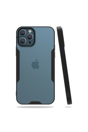 Evi̇mdeyokyok Apple İphone 12 Pro Max Kılıf Plati̇n Si̇li̇kon - Si̇yah