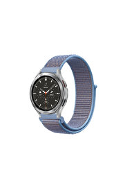 Evi̇mdeyokyok Watch 22Mm Hasırlı Cırtcırtlı Kordon - Mavi̇